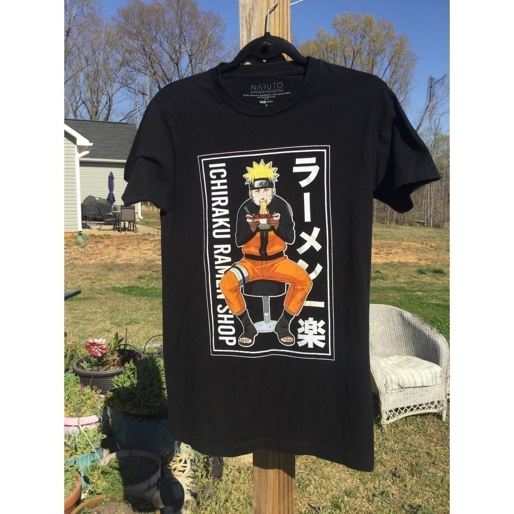 Ichiraku ramen shop Naruto shippuden short sleeve t-shirt‎ S shirt anime manga
